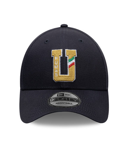 GORRA NEW ERA 9FORTY PUMAS UNAM PARCHE LATERAL TEMPORADA – AZUL