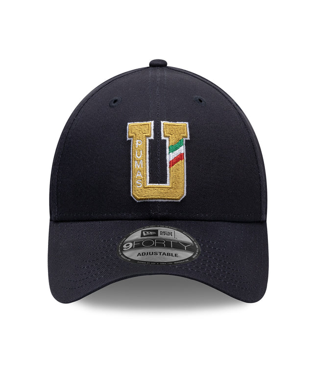 GORRA NEW ERA 9FORTY PUMAS UNAM PARCHE LATERAL TEMPORADA – AZUL