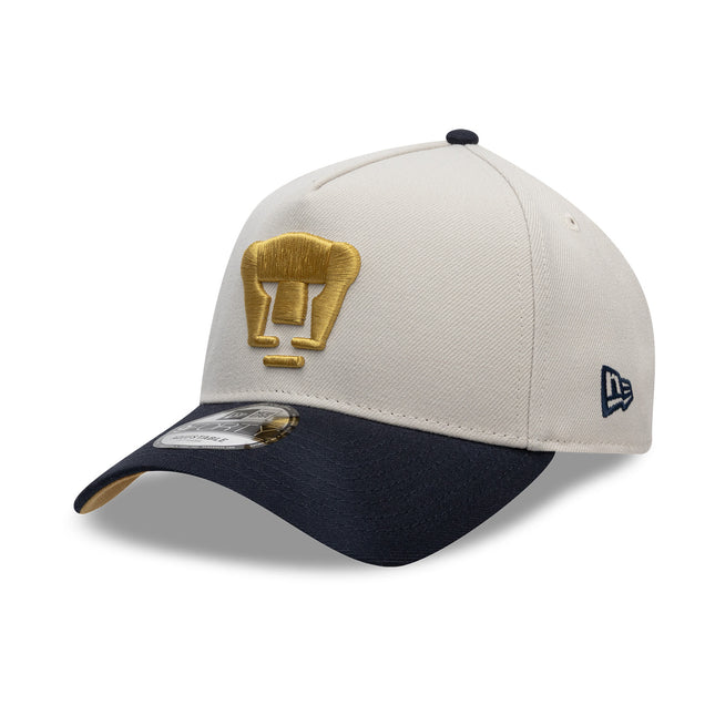 GORRA NEW ERA 9FORTY A-FRAME BICOLOR PUMAS UNAM – BEIGE