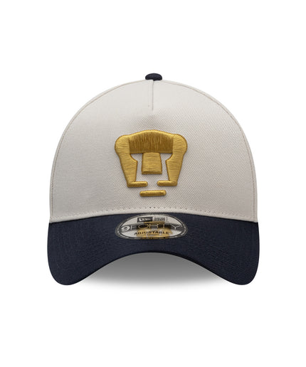 GORRA NEW ERA 9FORTY A-FRAME BICOLOR PUMAS UNAM – BEIGE