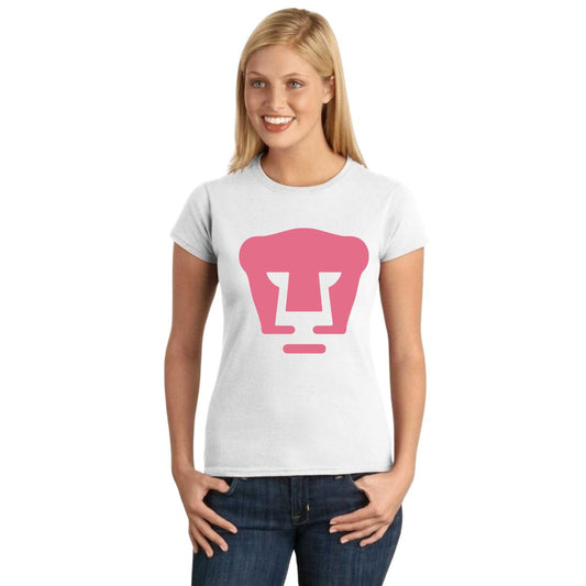 Playera Mujer Pumas Logo Rosa