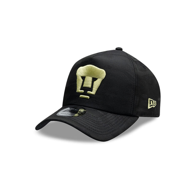 GORRA NEW ERA 9FORTY A-FRAME PUMAS UNAM CAMUFLAJE TONAL – NEGRO