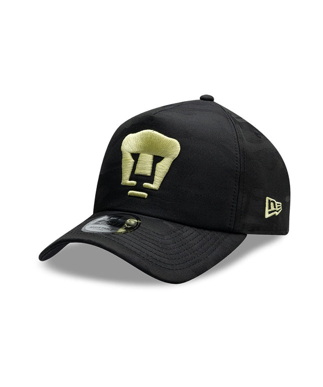 GORRA NEW ERA 9FORTY A-FRAME PUMAS UNAM CAMUFLAJE TONAL – NEGRO