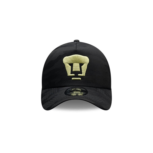 GORRA NEW ERA 9FORTY A-FRAME PUMAS UNAM CAMUFLAJE TONAL – NEGRO