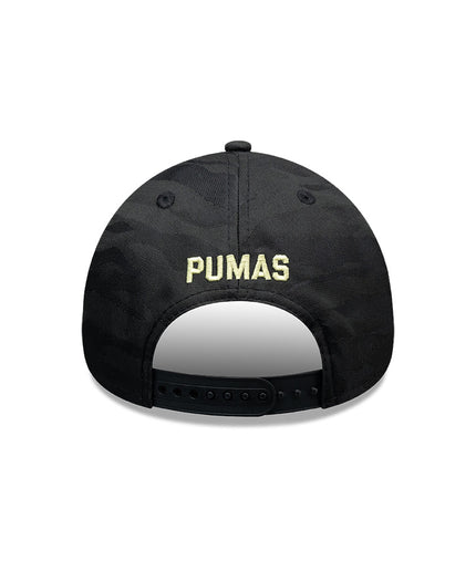 GORRA NEW ERA 9FORTY A-FRAME PUMAS UNAM CAMUFLAJE TONAL – NEGRO