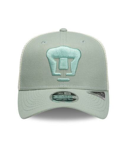 GORRA NEW ERA 9SEVENTY STRETCH SNAP PUMAS UNAM – VERDE EVEREST
