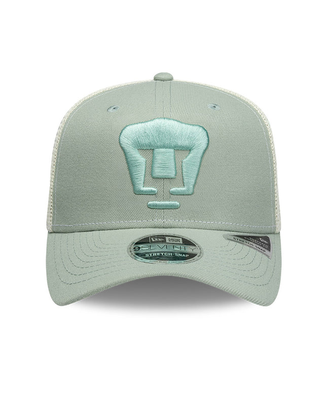 GORRA NEW ERA 9SEVENTY STRETCH SNAP PUMAS UNAM – VERDE EVEREST