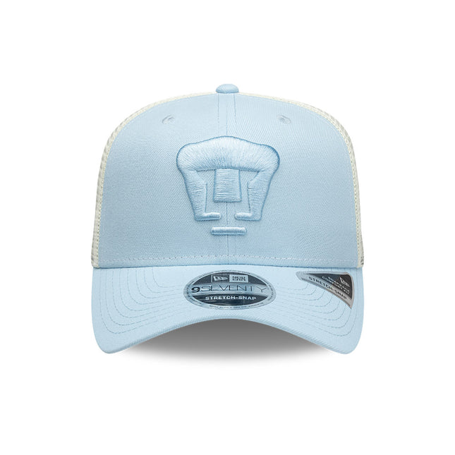 GORRA NEW ERA 9SEVENTY STRETCH SNAP TRUCKER PUMAS UNAM – AZUL GLACIAL