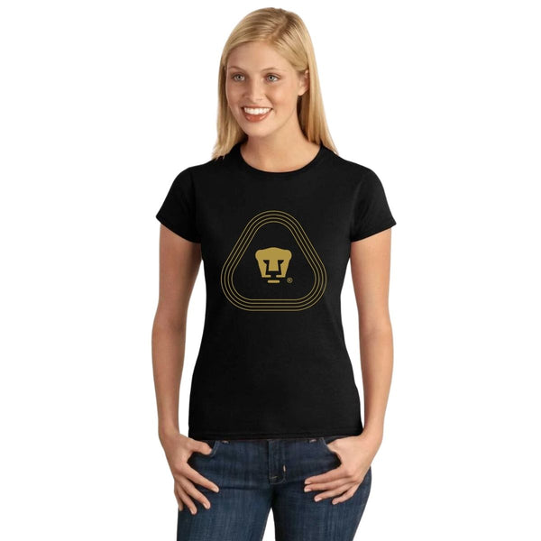 Playera Mujer Pumas UNAM Logo Líneas