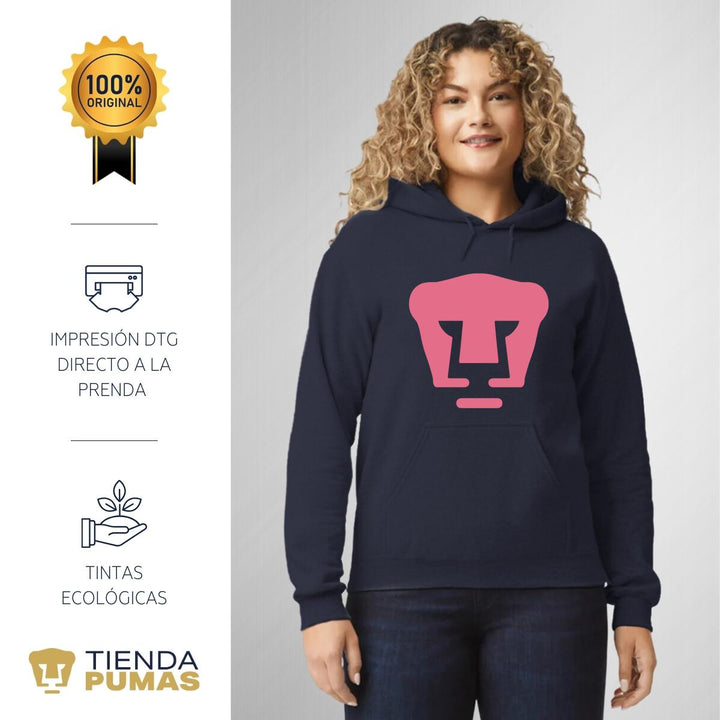 Sudadera para Mujer Hoodie Pumas UNAM Logo Rosa – Tienda Pumas