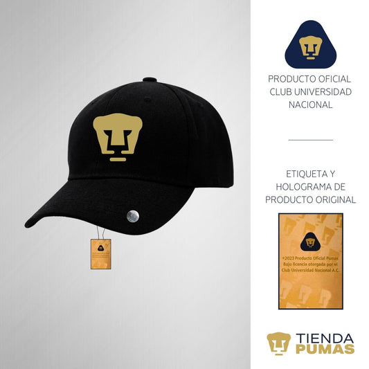 Pumas UNAM Unisex Adjustable Cap Gold Logo Vinyl