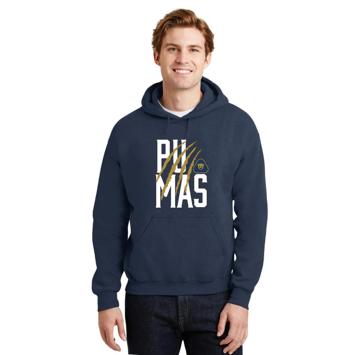 Sudaderas con gorro Hombre Pumas Zarpazo Impresión DTG Blanco