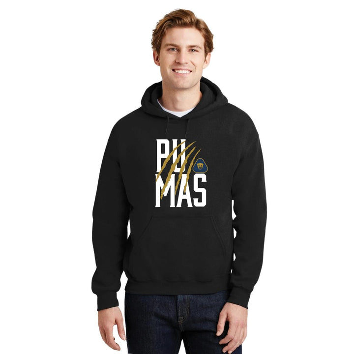 Sudaderas con gorro Hombre Pumas Zarpazo Impresión DTG Blanco