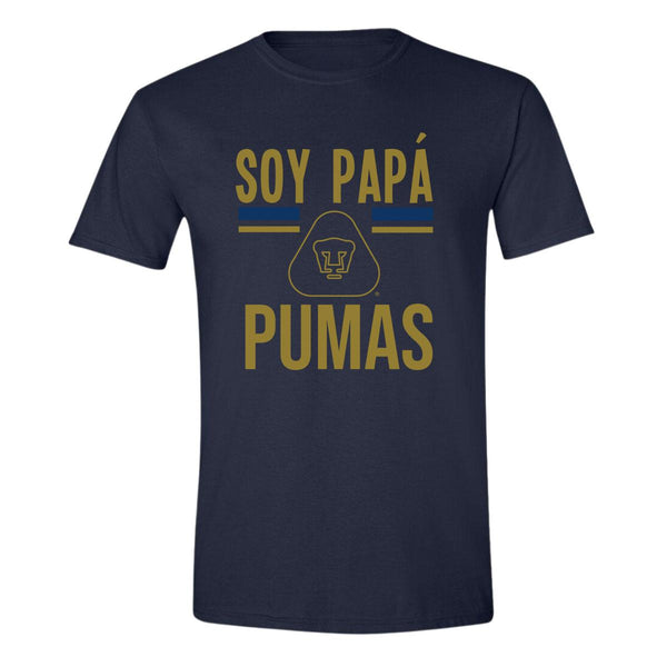 Playera Hombre Pumas UNAM Soy Papá Pumas Logo