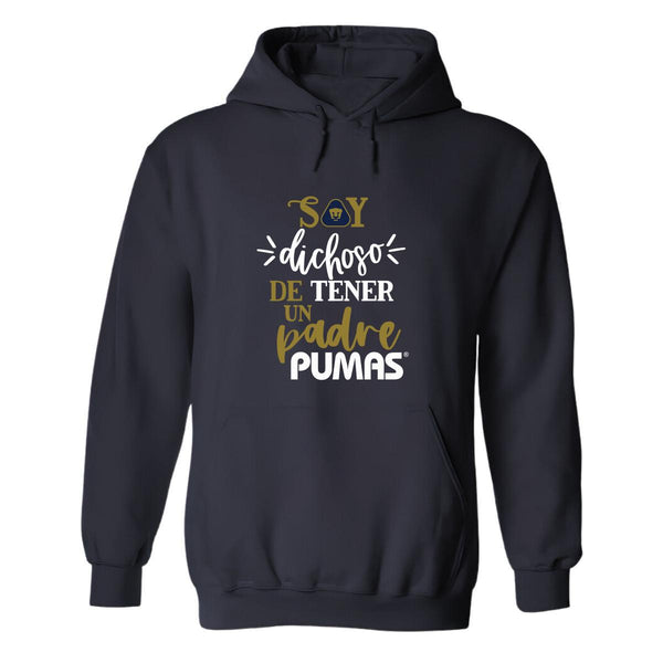 Sudadera Hombre Hoodie Pumas UNAM Soy dichoso papá