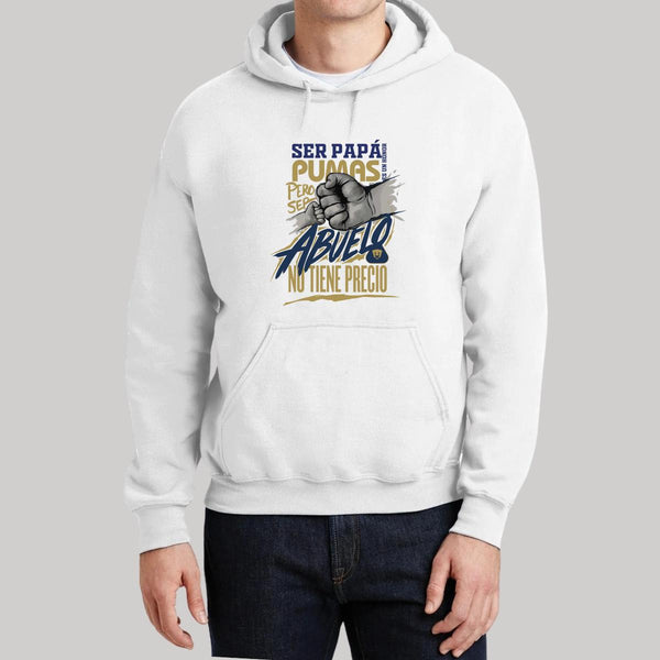 Sudadera Hombre Hoodie Pumas UNAM Ser abuelo