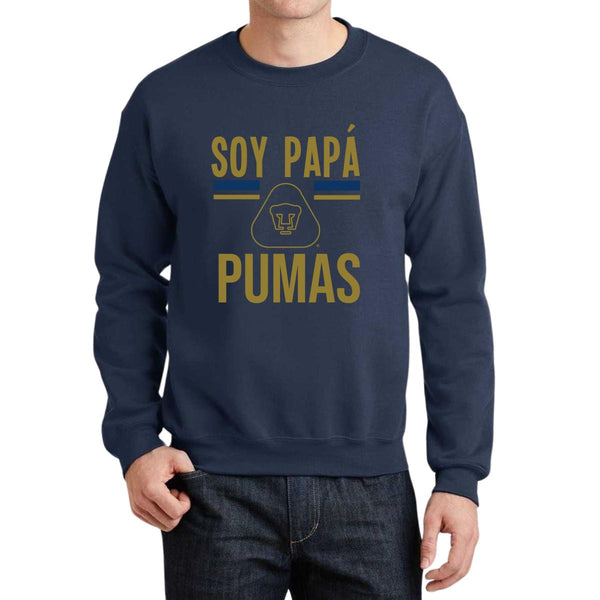 Sudadera Hombre Pumas UNAM Soy papá Pumas logo