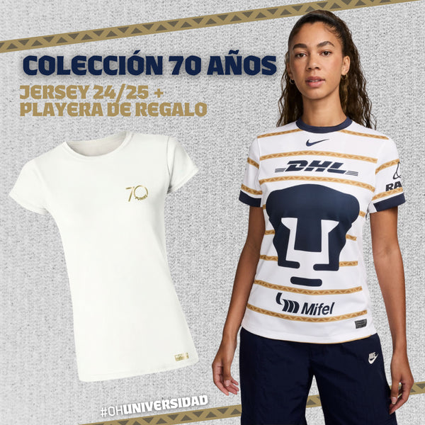 Colección 70 Años Mujer - Jersey Local 24/25 + Playera de Regalo