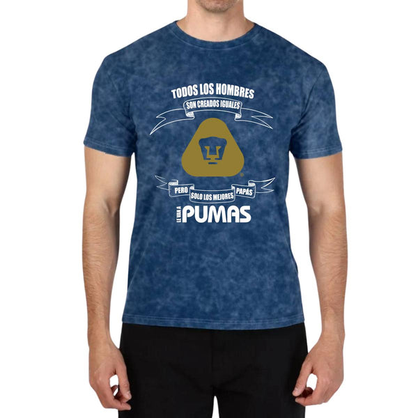 Playera Hombre Mineral Wash Pumas UNAM El mejor Papá