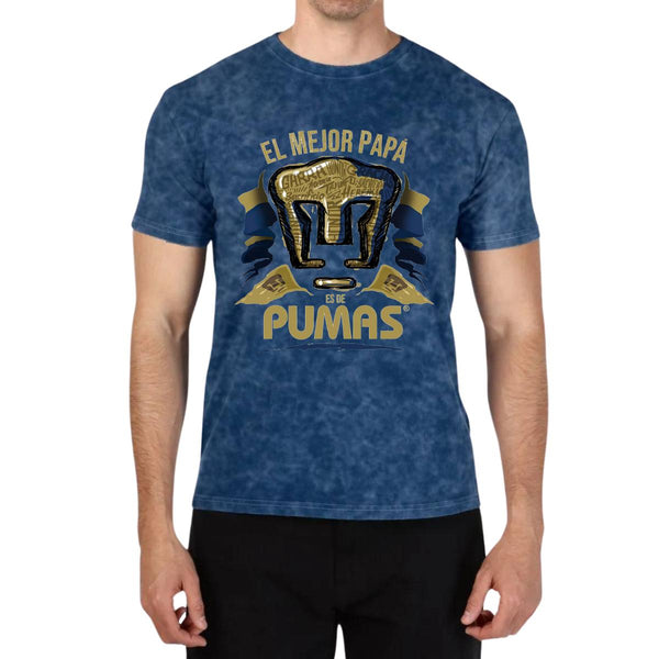 Playera Hombre Mineral Wash Pumas UNAM Mejor Papá Pumas