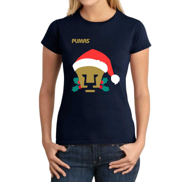 Playera Mujer Pumas UNAM Especial Navidad