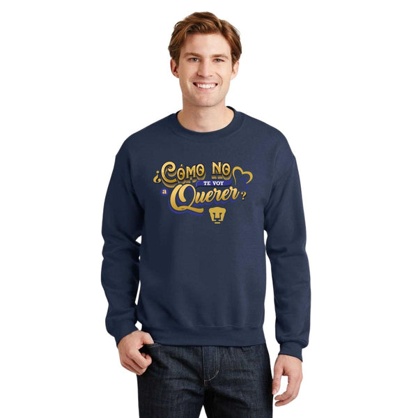 Sudadera Hombre Pumas UNAM Cómo no te voy a querer San Valentín