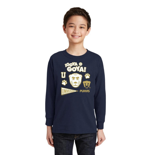 Playera M Larga Niños Pumas UNAM Goyo Universidad