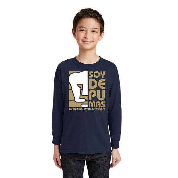 Playera M Larga Niños Pumas UNAM Soy de Pumas
