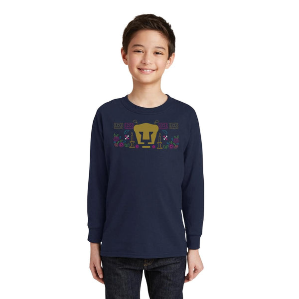 Playera M Larga Niños Pumas UNAM Día de Muertos Altar