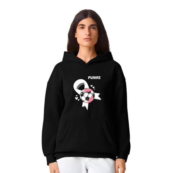 Sudadera Mujer Hoodie Pro Dry Pumas UNAM Balón Mes Rosa