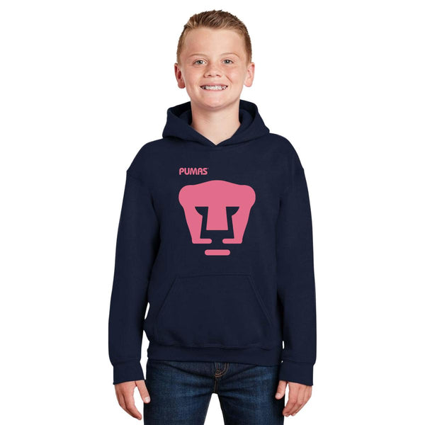 Sudadera Niños Hoodie Pumas UNAM Mes Rosa