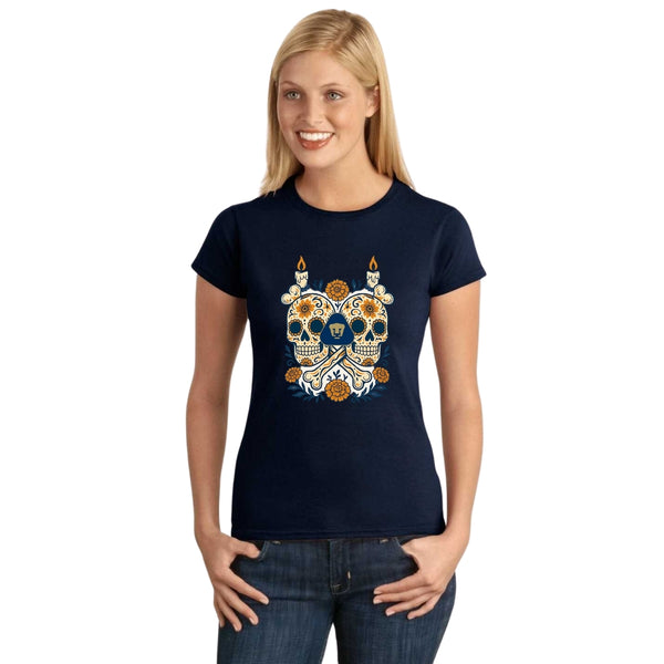 Playera Mujer Pumas UNAM Calaveras