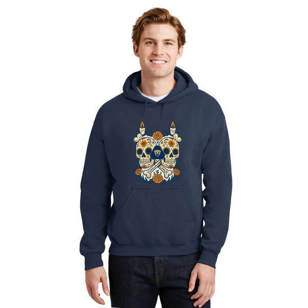 Sudadera Hombre Hoodie Pumas UNAM Calaveras