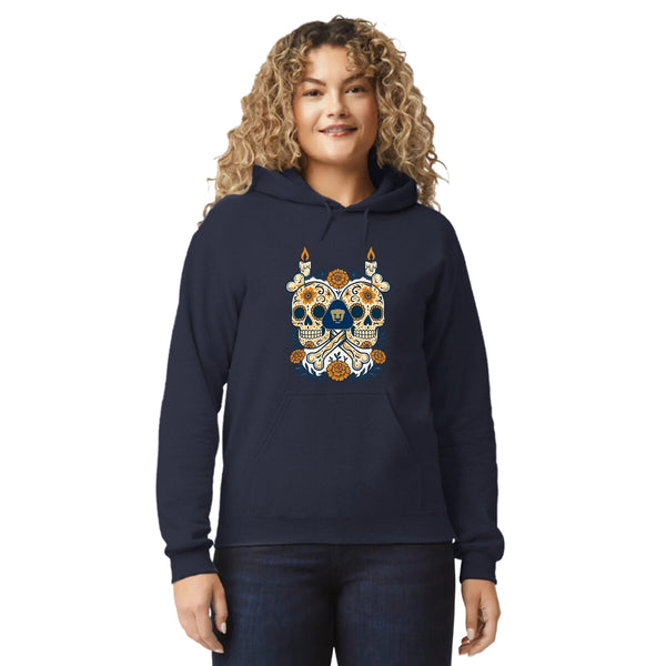Sudadera Mujer Hoodie Pumas UNAM Calaveras