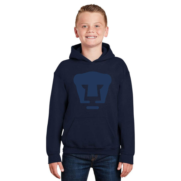 Sudadera Niños Hoodie Pumas UNAM Logo Azul