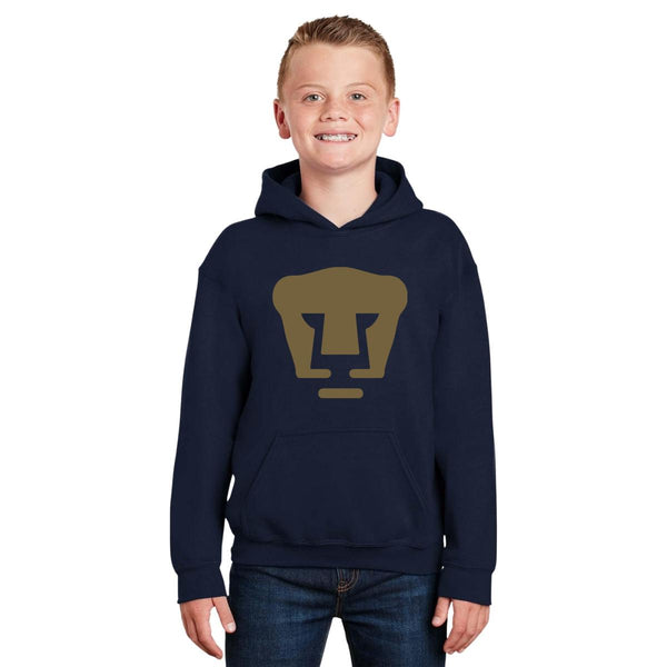 Sudadera Niños Hoodie Pumas UNAM Logo dorado