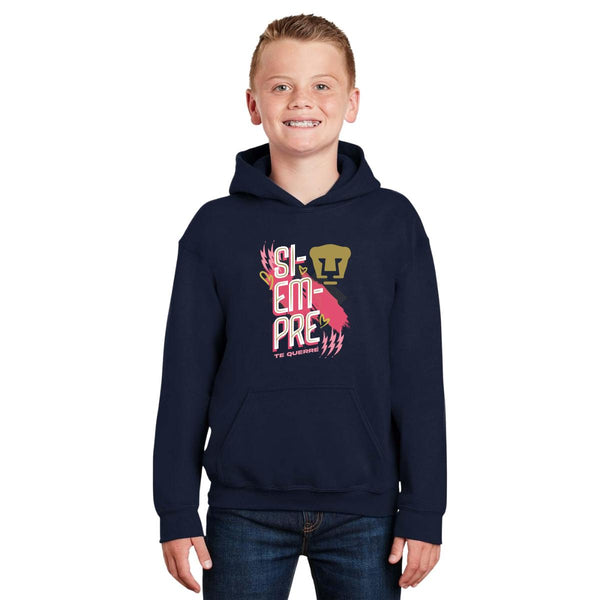 Sudadera Niños Hoodie Pumas UNAM Siempre te querré Rosa