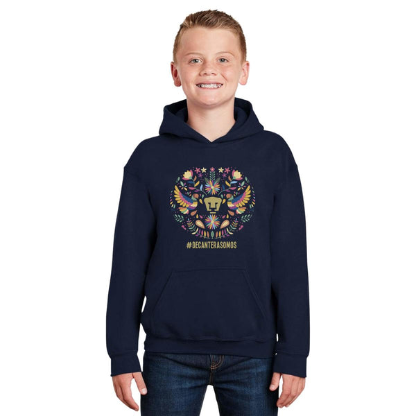 Sudadera Niños Hoodie Pumas UNAM Mes patrio Cantera