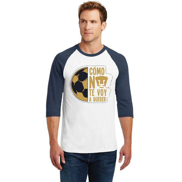 Playera Raglán Manga 3/4 Hombre Pumas UNAM Medio balón