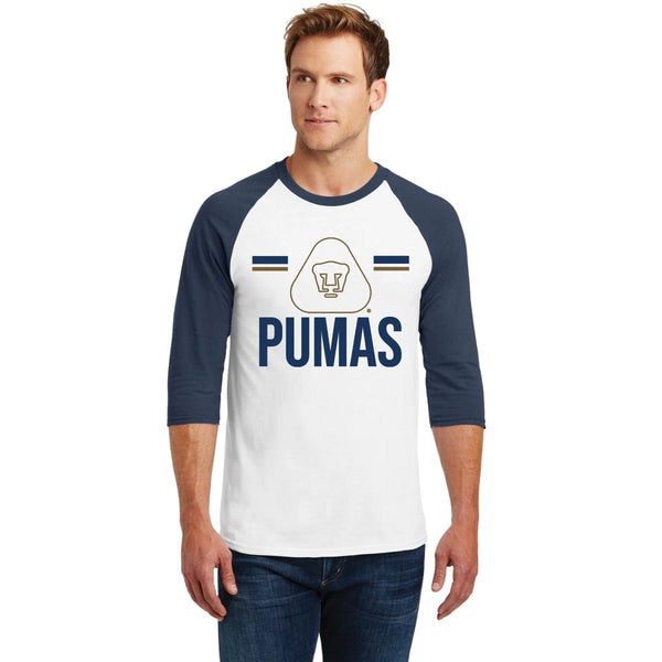 Playera Raglán Manga 3/4 Hombre Pumas UNAM Insignia