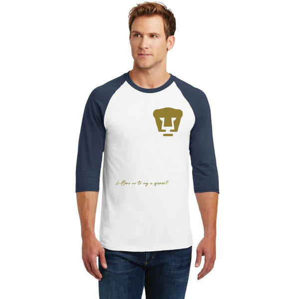 Playera Raglán Manga 3/4 Hombre Pumas UNAM Puma a querer