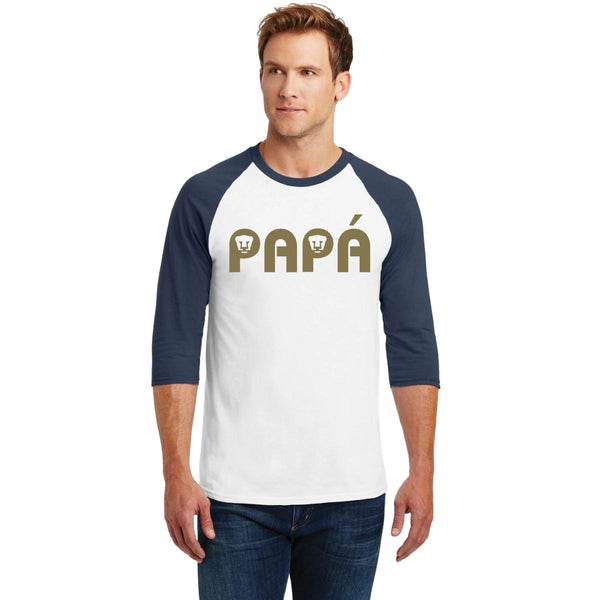 Playera Raglán Manga 3/4 Hombre Pumas UNAM Día del Padre Papá
