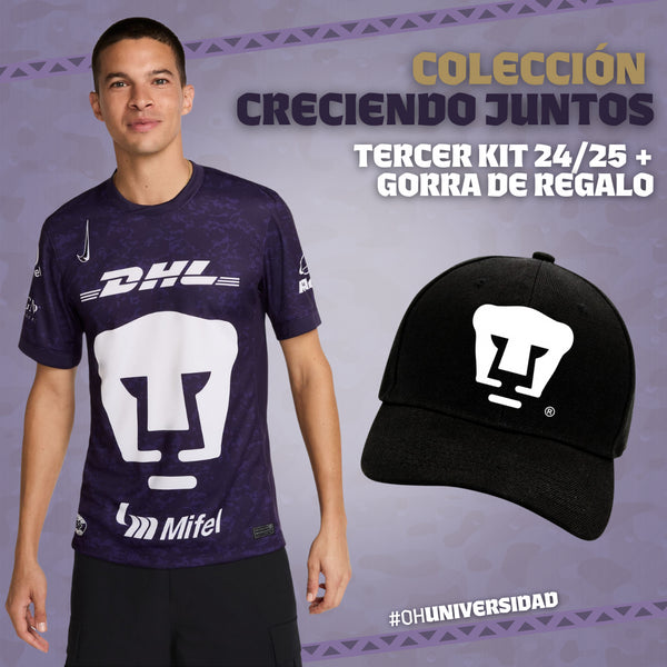 Colección Creciendo Juntos Hombre - Jersey Tercer Kit 24/25 + Gorra de Regalo