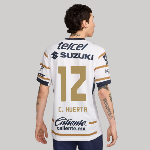 12 César Huerta - Jersey Local Nike Pumas UNAM Hombre 24/25