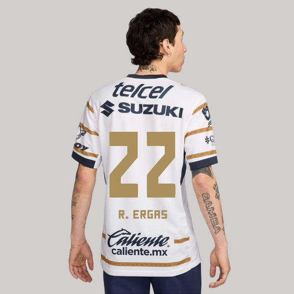 22 Robert Ergas - Jersey Local Nike Pumas UNAM Hombre 24/25