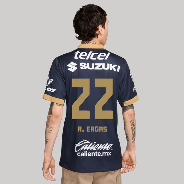 22 Robert Ergas - Jersey Visita Nike Pumas UNAM Hombre 24/25