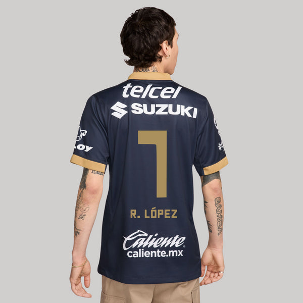 7 Rodrigo López - Jersey Visita Nike Pumas UNAM Hombre 24/25