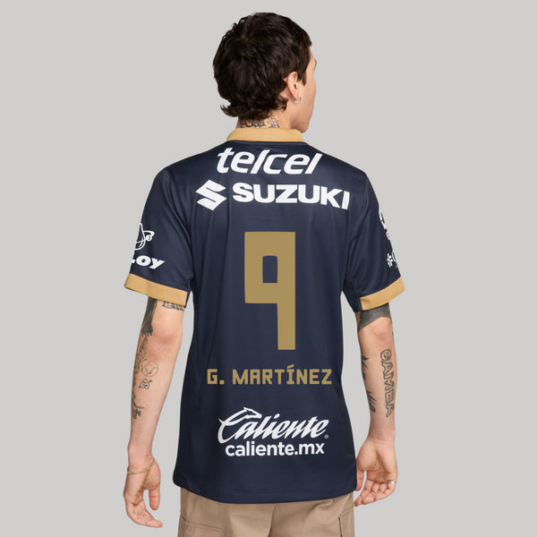 9 Guillermo Martínez - Jersey Visita Nike Pumas UNAM Hombre 24/25