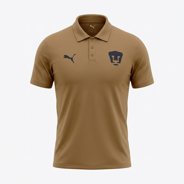 Playera Polo Pumas Teamwear 2026/27 Color Cobre Envejecido para Hombre