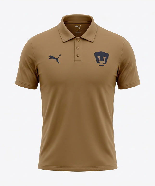 Playera Polo Pumas Teamwear 2026/27 Color Cobre Envejecido para Hombre
